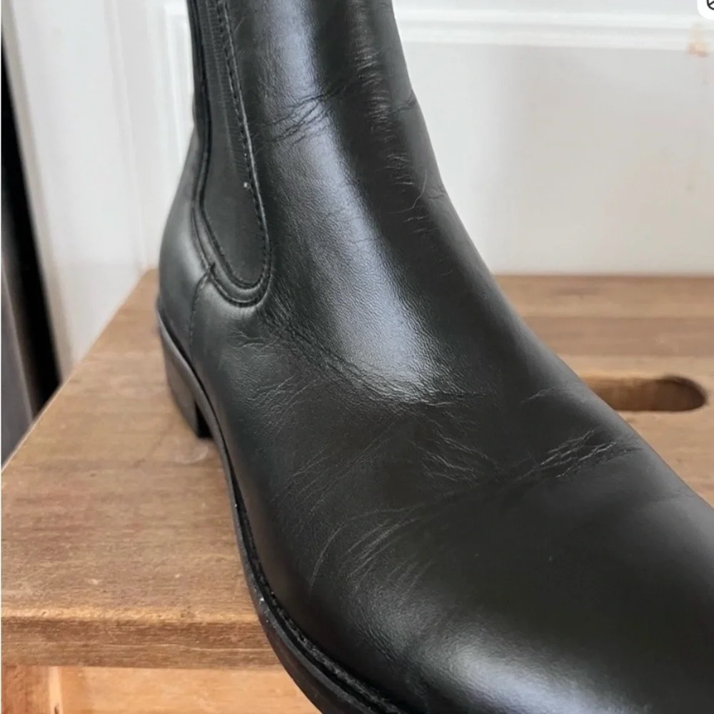 Thursday Boot Co Women's Black Leather Handmade Duchess Chelsea Boots Size 8 - Picture 5 of 7
